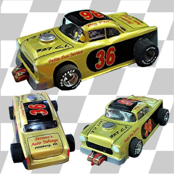 55 Chevy Dirt Stock Car/Bomber - clear body