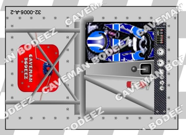 1/32 2D Printed Interior Card - Stock Car