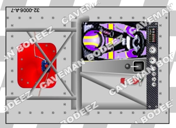 1/32 2D Printed Interior Card - Stock Car