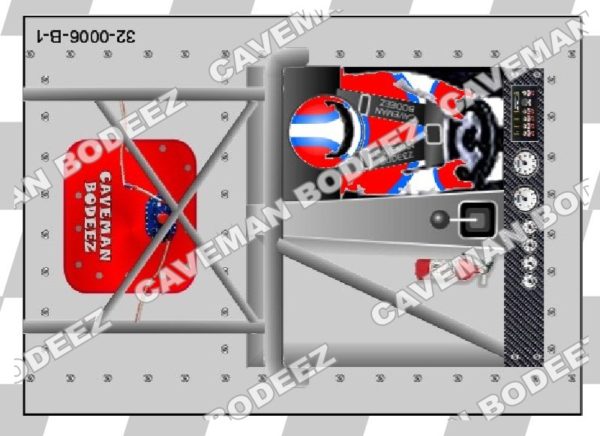1/32 2D Printed Interior Card - Stock Car