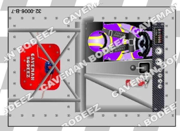 1/32 2D Printed Interior Card - Stock Car