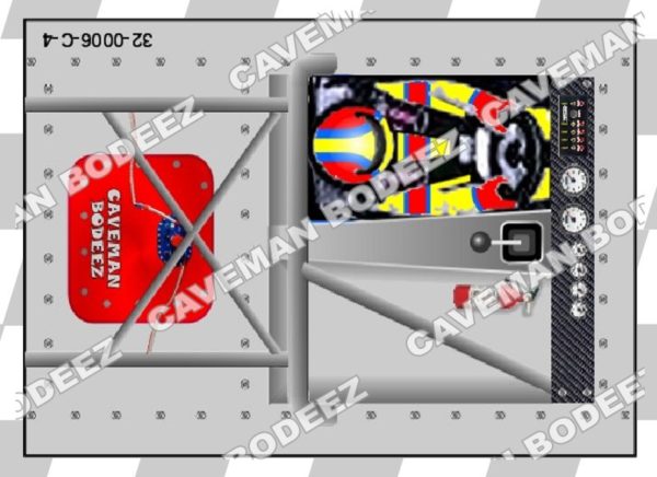 1/32 2D Printed Interior Card - Stock Car