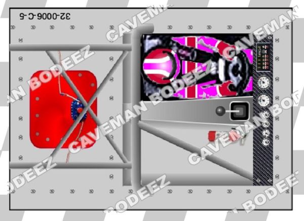 1/32 2D Printed Interior Card - Stock Car