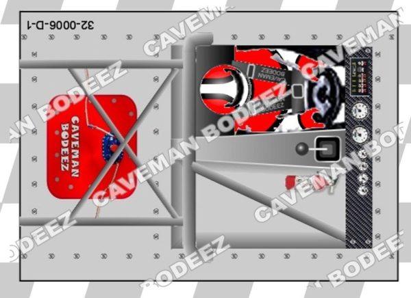 1/32 2D Printed Interior Card - Stock Car