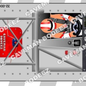 1/32 2D Printed Interior Card - Stock Car