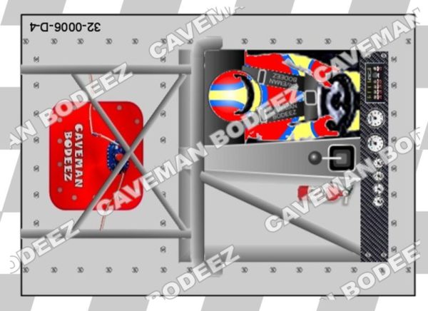 1/32 2D Printed Interior Card - Stock Car