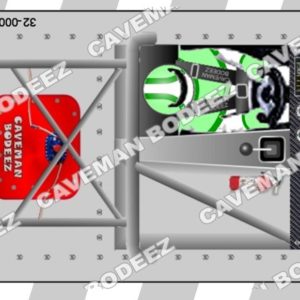 1/32 2D Printed Interior Card - Stock Car