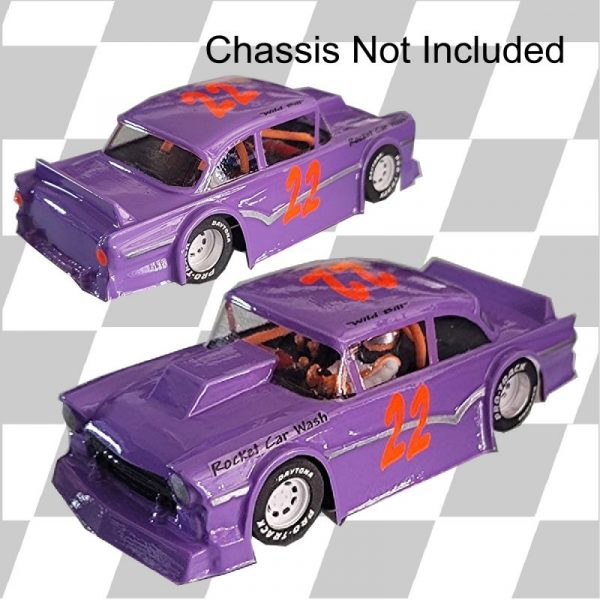 1/24 4" Dirt Stock Car - 57 Ford - clear body
