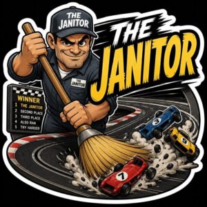 Caveman Bodeez Box Sticker (The Janitor)